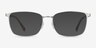 Strategy Silver MetalEyeglass Frames from EyeBuyDirect, with Tinted Lenses