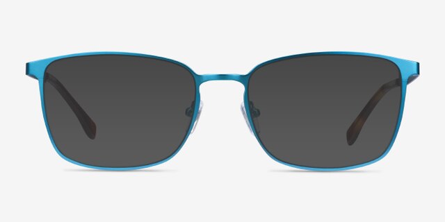 Strategy Blue MetalEyeglass Frames from EyeBuyDirect, with Tinted Lenses