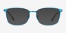 Strategy Blue MetalEyeglass Frames from EyeBuyDirect, with Tinted Lenses