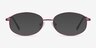 Embrace Burgundy MetalEyeglass Frames from EyeBuyDirect, with Tinted Lenses