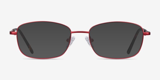 Path Burgundy MetalEyeglass Frames from EyeBuyDirect, with Tinted Lenses