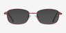 Path Burgundy MetalEyeglass Frames from EyeBuyDirect, with Tinted Lenses
