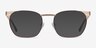 Soulist Brown Golden MetalEyeglass Frames from EyeBuyDirect, with Tinted Lenses