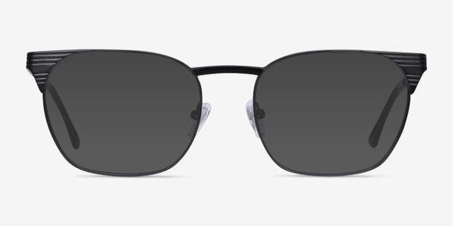 Soulist Black MetalEyeglass Frames from EyeBuyDirect, with Tinted Lenses