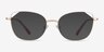 Moment Gold MetalEyeglass Frames from EyeBuyDirect, with Tinted Lenses