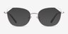 Moment Silver MetalEyeglass Frames from EyeBuyDirect, with Tinted Lenses