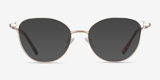 Trance Doré MétalMontures de lunettes de vue d'EyeBuyDirect, Avec des Verres Teintés