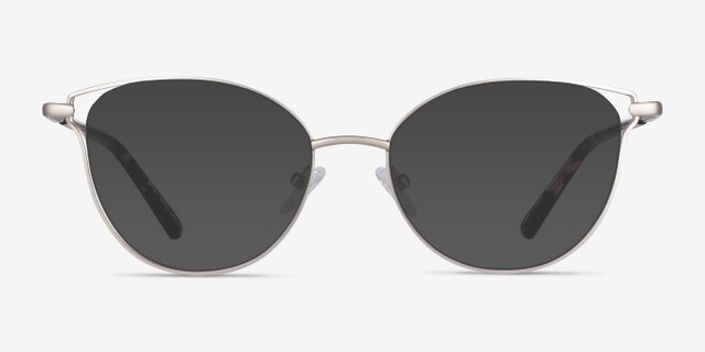 Trance Silver MetalEyeglass Frames from EyeBuyDirect, with Tinted Lenses