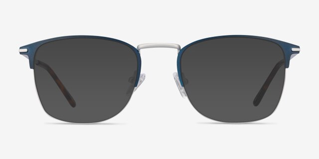 Poppy Navy MetalEyeglass Frames from EyeBuyDirect, with Tinted Lenses
