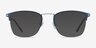 Poppy Navy MetalEyeglass Frames from EyeBuyDirect, with Tinted Lenses