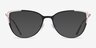 Garance Black Gold MetalEyeglass Frames from EyeBuyDirect, with Tinted Lenses
