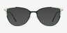 Garance Green & Gold MetalEyeglass Frames from EyeBuyDirect, with Tinted Lenses