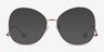 Renata Rose Gold MetalEyeglass Frames from EyeBuyDirect, with Tinted Lenses