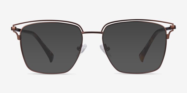 Hewitt Coffe MetalEyeglass Frames from EyeBuyDirect, with Tinted Lenses