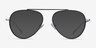 Cana Black  Silver MetalEyeglass Frames from EyeBuyDirect, with Tinted Lenses