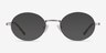 Equinox Gunmetal MetalEyeglass Frames from EyeBuyDirect, with Tinted Lenses
