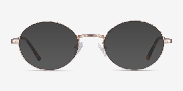 Equinox Gold MetalEyeglass Frames from EyeBuyDirect, with Tinted Lenses