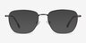 Throne Gunmetal MétalMontures de lunettes de vue d'EyeBuyDirect, Avec des Verres Teintés