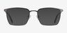 Metro Gunmetal MetalEyeglass Frames from EyeBuyDirect, with Tinted Lenses