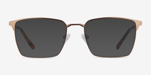 Metro Coffee MetalEyeglass Frames from EyeBuyDirect, with Tinted Lenses