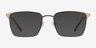 Metro Coffee MetalEyeglass Frames from EyeBuyDirect, with Tinted Lenses