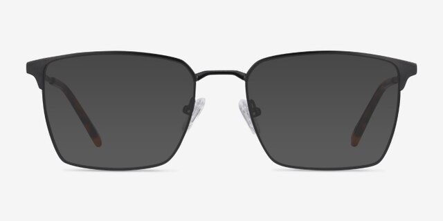 Metro Black MetalEyeglass Frames from EyeBuyDirect, with Tinted Lenses