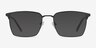 Metro Black MetalEyeglass Frames from EyeBuyDirect, with Tinted Lenses