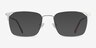 Emett Silver MetalEyeglass Frames from EyeBuyDirect, with Tinted Lenses