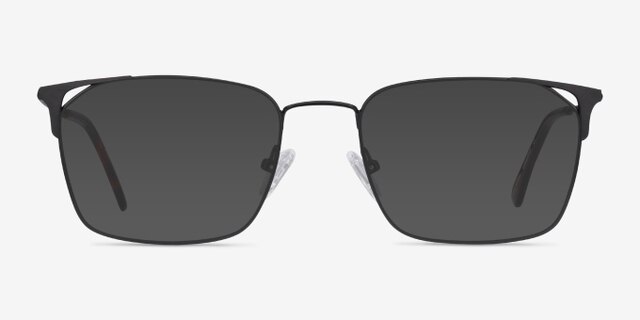 Emett Noir MétalMontures de lunettes de vue d'EyeBuyDirect, Avec des Verres Teintés