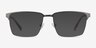 Douglas Gunmetal MetalEyeglass Frames from EyeBuyDirect, with Tinted Lenses