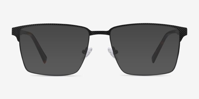 Douglas Noir MétalMontures de lunettes de vue d'EyeBuyDirect, Avec des Verres Teintés