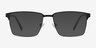 Douglas Noir MétalMontures de lunettes de vue d'EyeBuyDirect, Avec des Verres Teintés