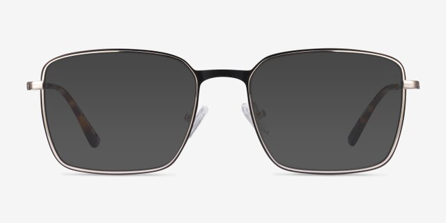 Align Black & Silver MétalMontures de lunettes de vue d'EyeBuyDirect, Avec des Verres Teintés
