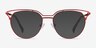 Gia Rouge MétalMontures de lunettes de vue d'EyeBuyDirect, Avec des Verres Teintés