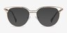 Gia Bronze MetalEyeglass Frames from EyeBuyDirect, with Tinted Lenses