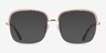 Astoria Rose Gold MetalEyeglass Frames from EyeBuyDirect, with Tinted Lenses