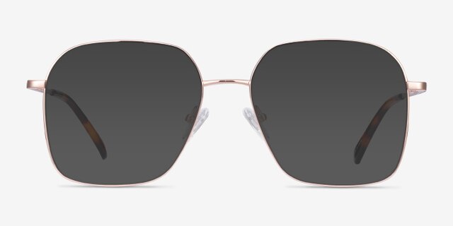 Roman Rose Gold MetalEyeglass Frames from EyeBuyDirect, with Tinted Lenses