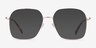 Roman Rose Gold MetalEyeglass Frames from EyeBuyDirect, with Tinted Lenses