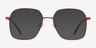 Roman Red MetalEyeglass Frames from EyeBuyDirect, with Tinted Lenses