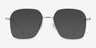 Arty White & Gold MétalMontures de lunettes de vue d'EyeBuyDirect, Avec des Verres Teintés