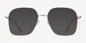 Arty Coral & Gold MetalEyeglass Frames from EyeBuyDirect, with Tinted Lenses