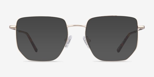 Rhys Gold MetalEyeglass Frames from EyeBuyDirect, with Tinted Lenses