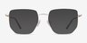Rhys Gold MetalEyeglass Frames from EyeBuyDirect, with Tinted Lenses