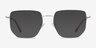 Rhys Argenté MétalMontures de lunettes de vue d'EyeBuyDirect, Avec des Verres Teintés