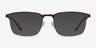 Oswald Matte Black MetalEyeglass Frames from EyeBuyDirect, with Tinted Lenses