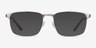 Oswald Gunmetal MetalEyeglass Frames from EyeBuyDirect, with Tinted Lenses
