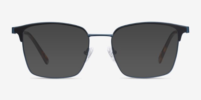 Demy Navy & Black MetalEyeglass Frames from EyeBuyDirect, with Tinted Lenses