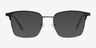 Demy Navy & Black MetalEyeglass Frames from EyeBuyDirect, with Tinted Lenses