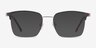 Demy Silver & Black MetalEyeglass Frames from EyeBuyDirect, with Tinted Lenses