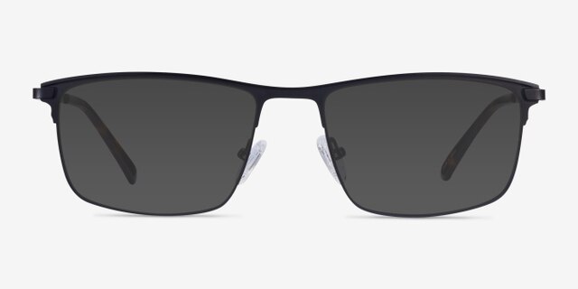 Harrison Black MetalEyeglass Frames from EyeBuyDirect, with Tinted Lenses